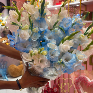 Blue & White Glads Bouquet 🩵